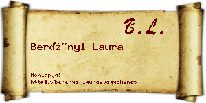 Berényi Laura névjegykártya